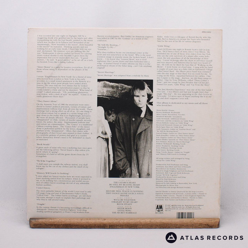 Sting - ...Nothing Like The Sun - 2 x LP Vinyl Record - EX/EX