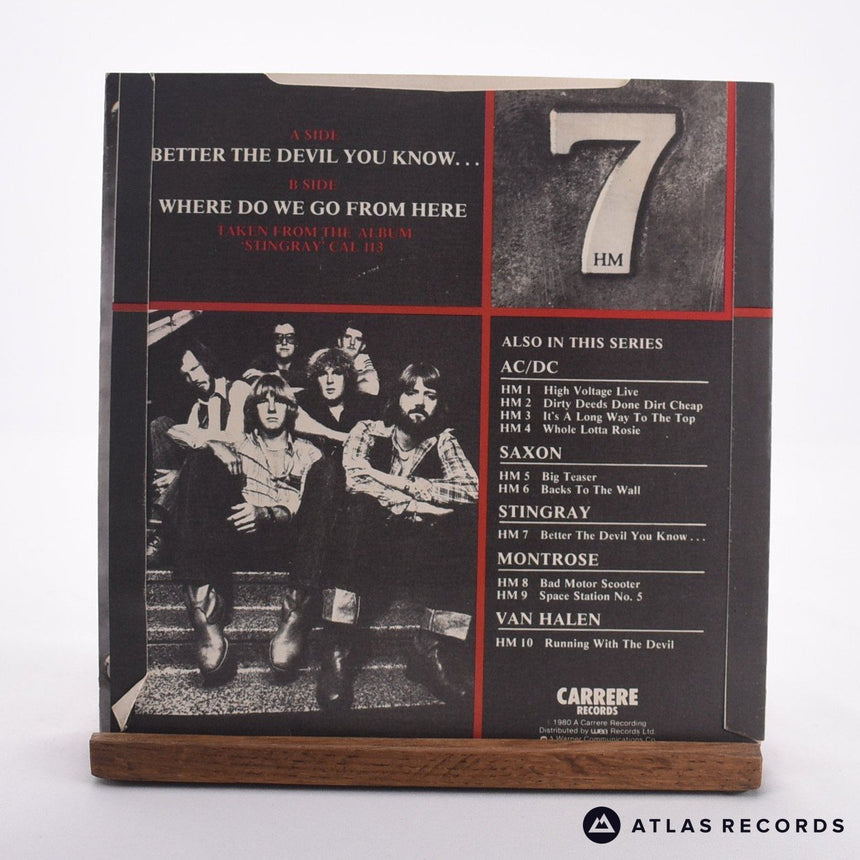 Stingray - Better The Devil You Know... - 7" Vinyl Record - EX/EX