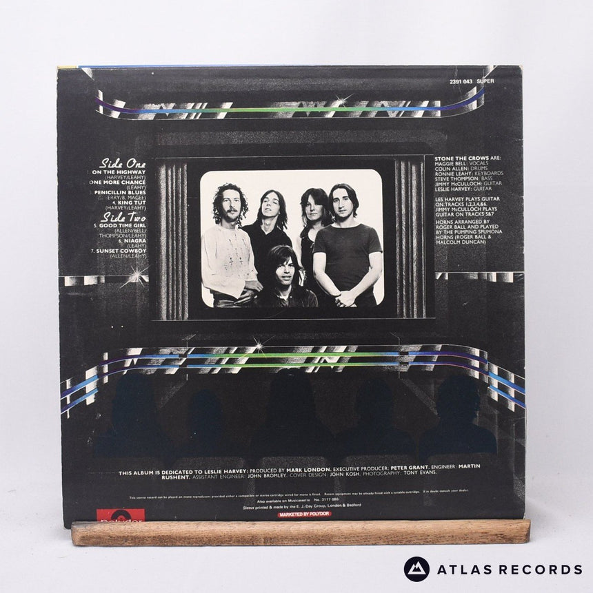 Stone The Crows - Ontinuous Performance - Porky LP Vinyl Record - EX/EX