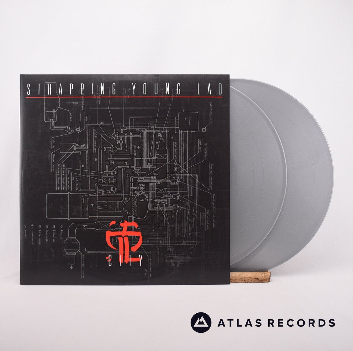 Strapping Young Lad City 2 x LP Vinyl Record - Front Cover & Record