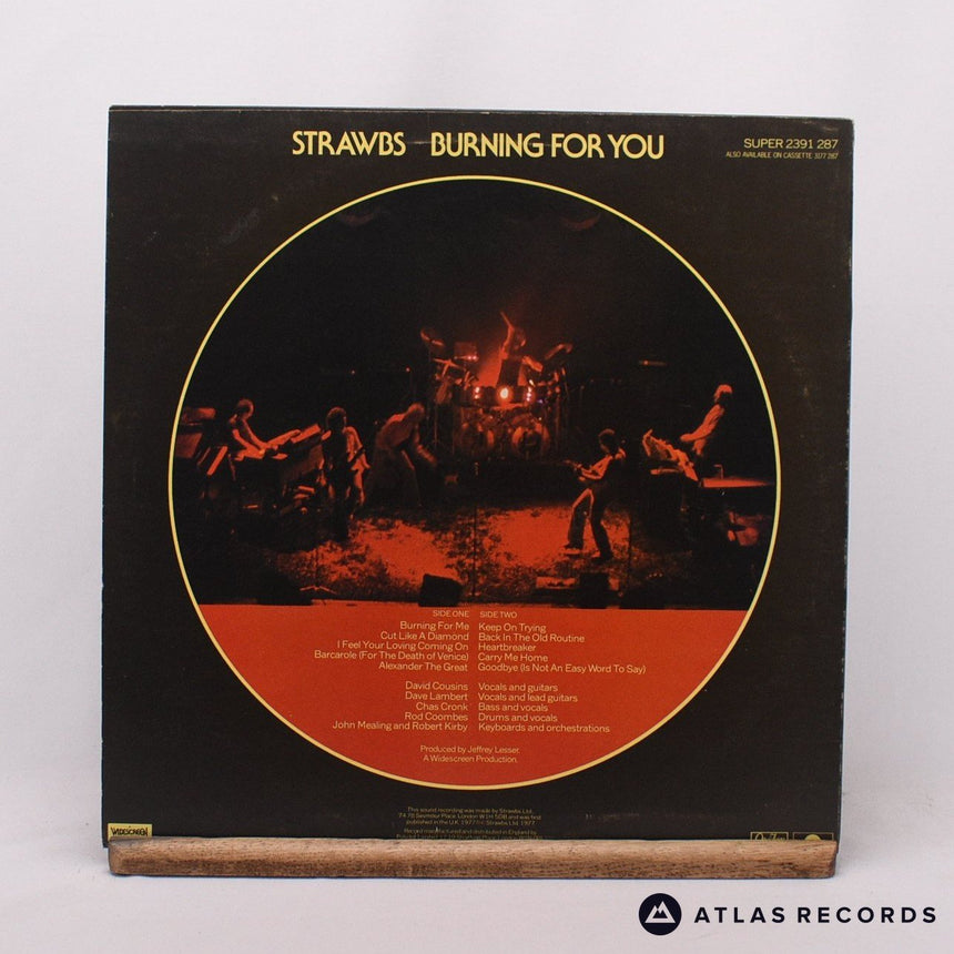Strawbs - Burning For You - Lyric Sheet Masterdisk LP Vinyl Record - EX/EX