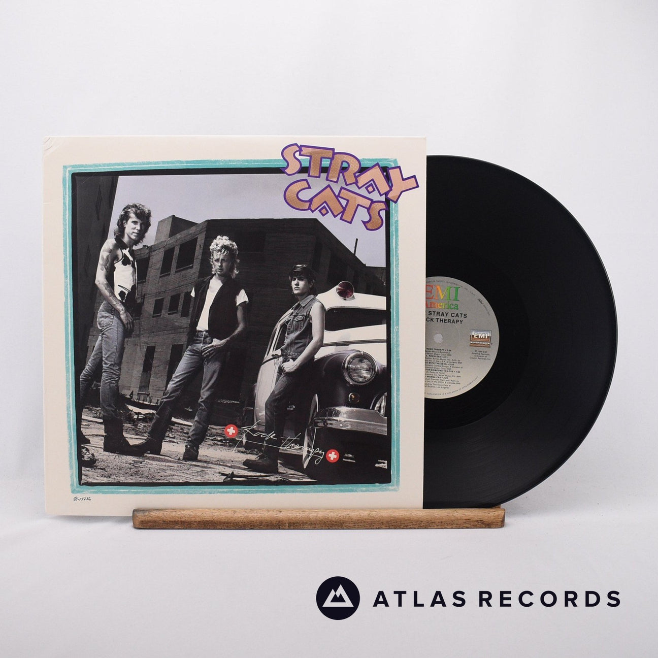 Stray Cats Rock Therapy LP Vinyl Record - Front Cover & Record