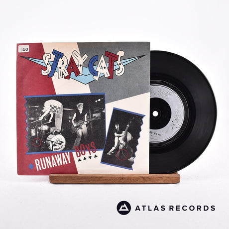 Stray Cats Runaway Boys 7" Vinyl Record - Front Cover & Record