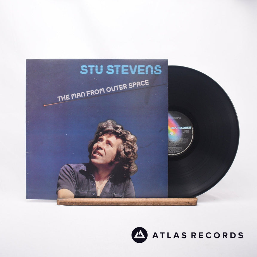 Stu Stevens The Man From Outer Space LP Vinyl Record - Front Cover & Record