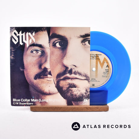 Styx Blue Collar Man 7" Vinyl Record - Front Cover & Record