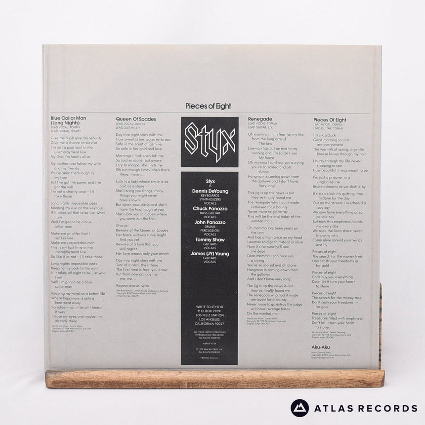 Styx - Pieces Of Eight - Gatefold Us LP Vinyl Record - NM/NM