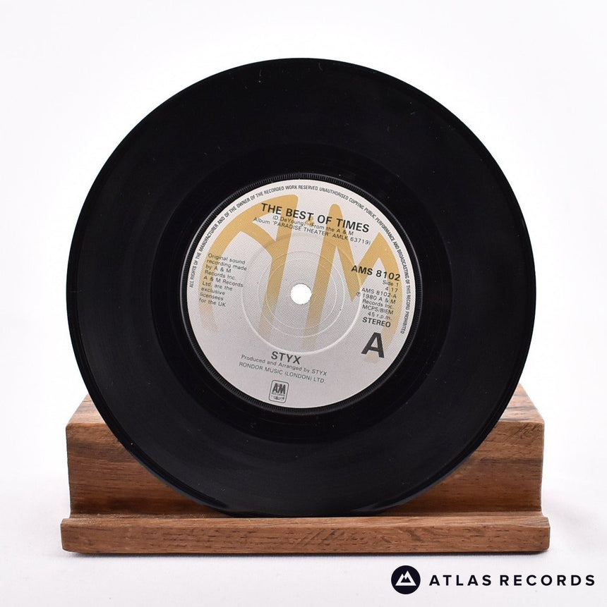 Styx - The Best Of Times - Etched 7" Vinyl Record - VG+/EX