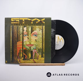 Styx The Grand Illusion LP Vinyl Record - Front Cover & Record