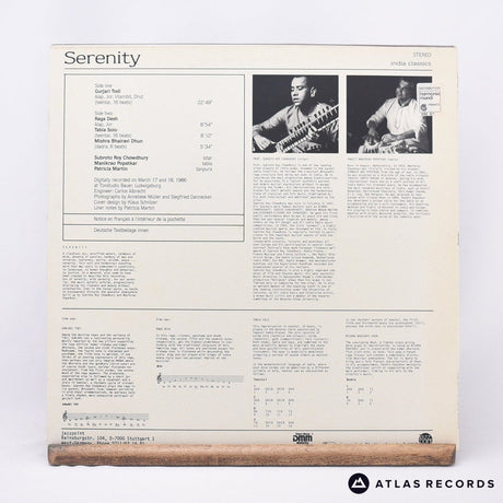 Subroto Roy Chowdhury - Serenity - LP Vinyl Record - EX/EX