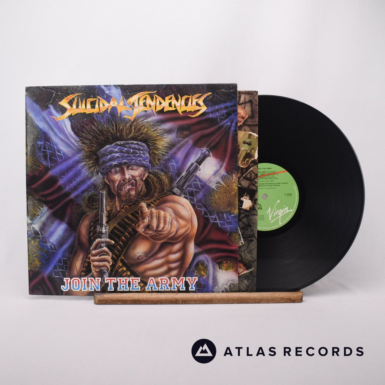 Suicidal Tendencies Join The Army LP Vinyl Record - Front Cover & Record