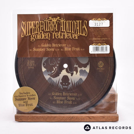 Super Furry Animals Golden Retriever 7" Vinyl Record - Front Cover & Record