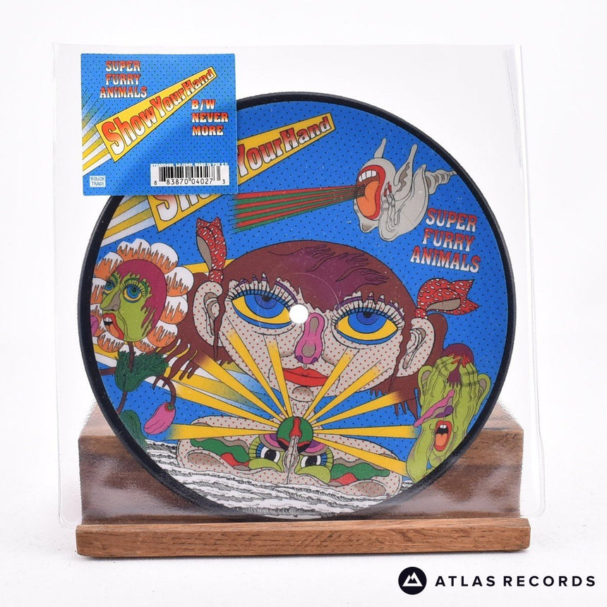 Super Furry Animals Show Your Hand 7" Vinyl Record - Front Cover & Record