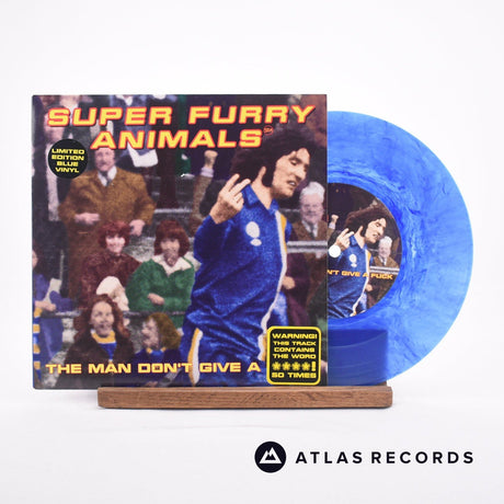 Super Furry Animals The Man Don't Give A Fuck 7" Vinyl Record - Front Cover & Record