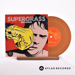 Supergrass Bad Blood 7" Vinyl Record - Front Cover & Record