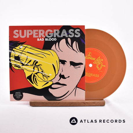 Supergrass Bad Blood 7" Vinyl Record - Front Cover & Record