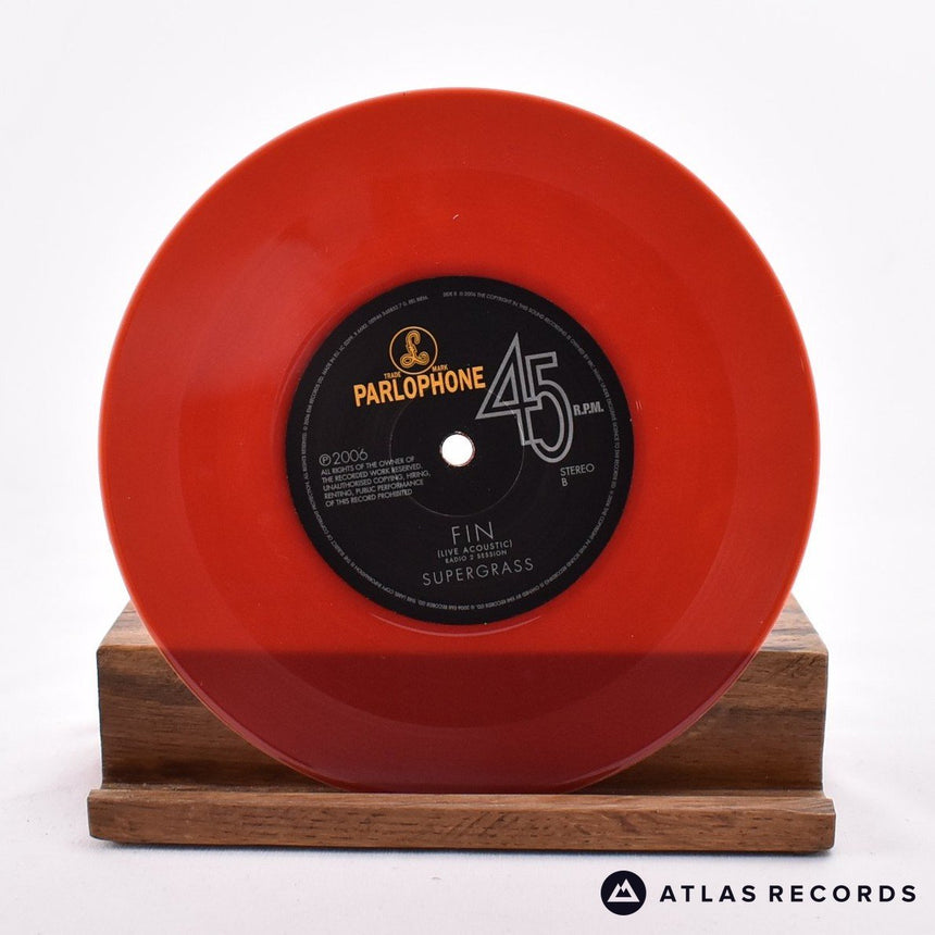 Supergrass - Fin - Burgundy 7" Vinyl Record - NM/NM