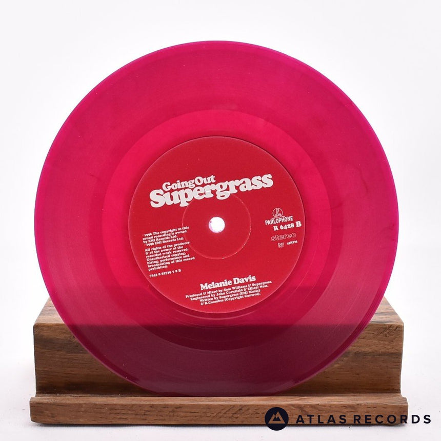 Supergrass - Going Out - Burgundy Limited Edition 7" Vinyl Record - NM/NM