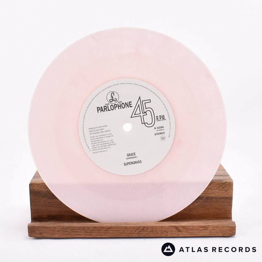 Supergrass - Grace - Pink Limited Edition 7" Vinyl Record - NM/NM