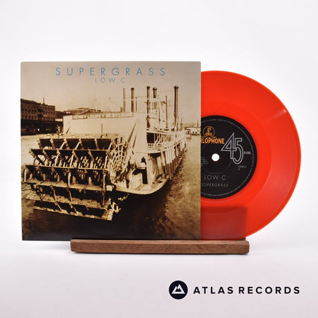 Supergrass Low C 7" Vinyl Record - Front Cover & Record