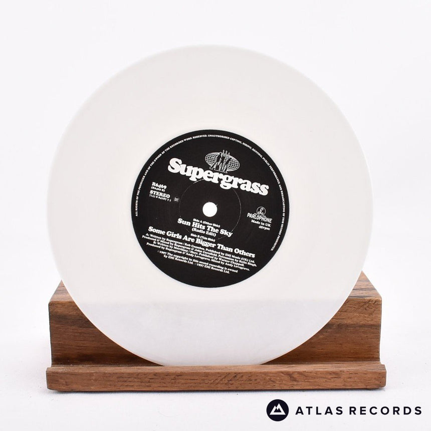 Supergrass - Sun Hits The Sky - White 7" Vinyl Record - NM/NM