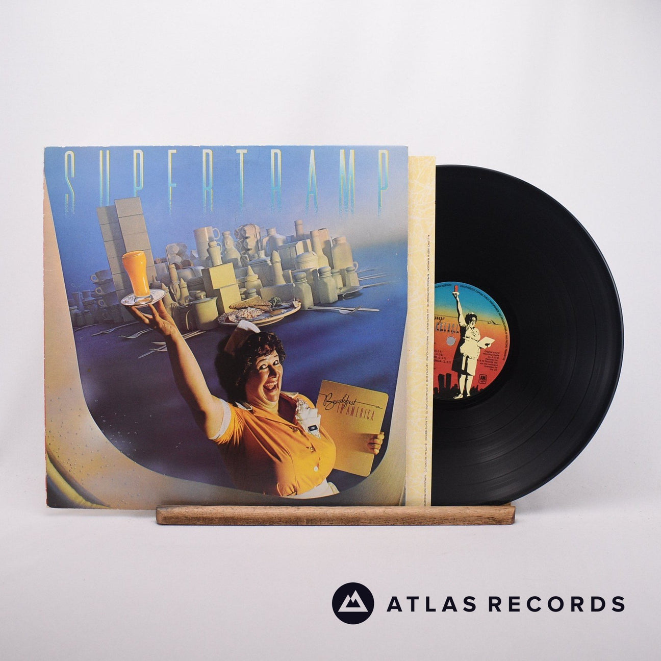 Supertramp Breakfast In America LP Vinyl Record - Front Cover & Record