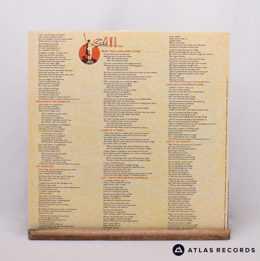 Supertramp - Breakfast In America - LP Vinyl Record - EX/EX