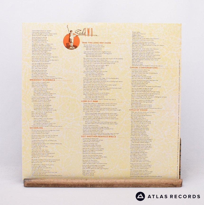 Supertramp - Breakfast In America - A9 B-7 LP Vinyl Record - EX/EX