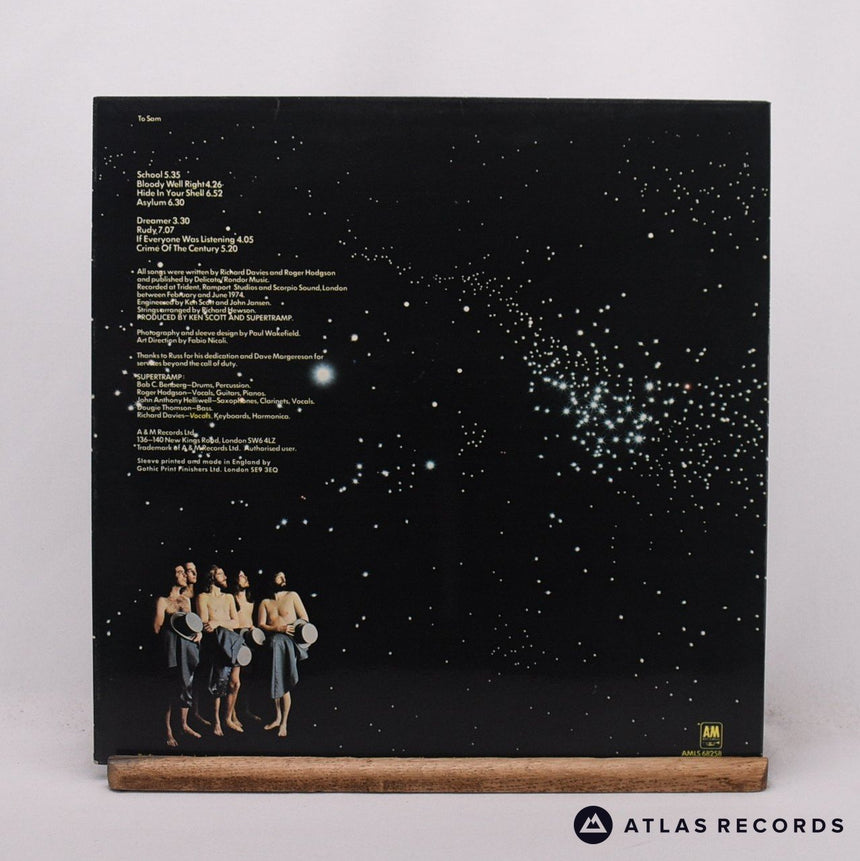 Supertramp - Crime Of The Century - Lyric Sheet A8 B-9 LP Vinyl Record - EX/EX