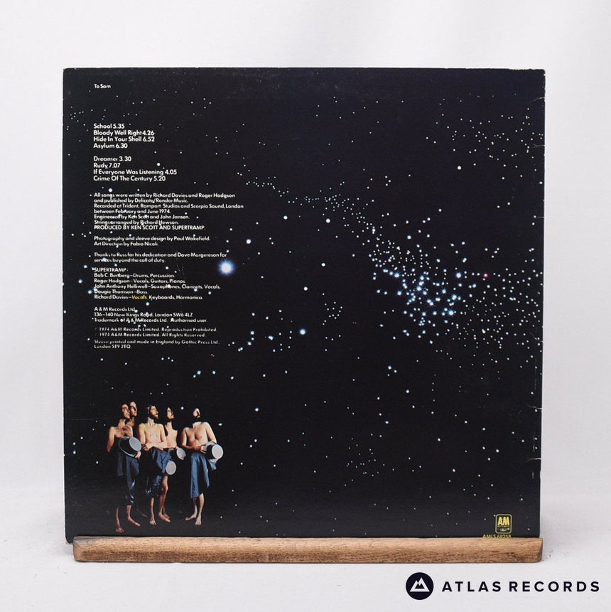 Supertramp - Crime Of The Century - LP Vinyl Record - VG+/VG+