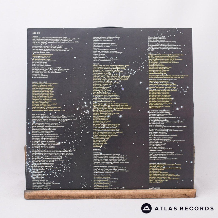 Supertramp - Crime Of The Century - Insert A5 B5 LP Vinyl Record - VG+/EX