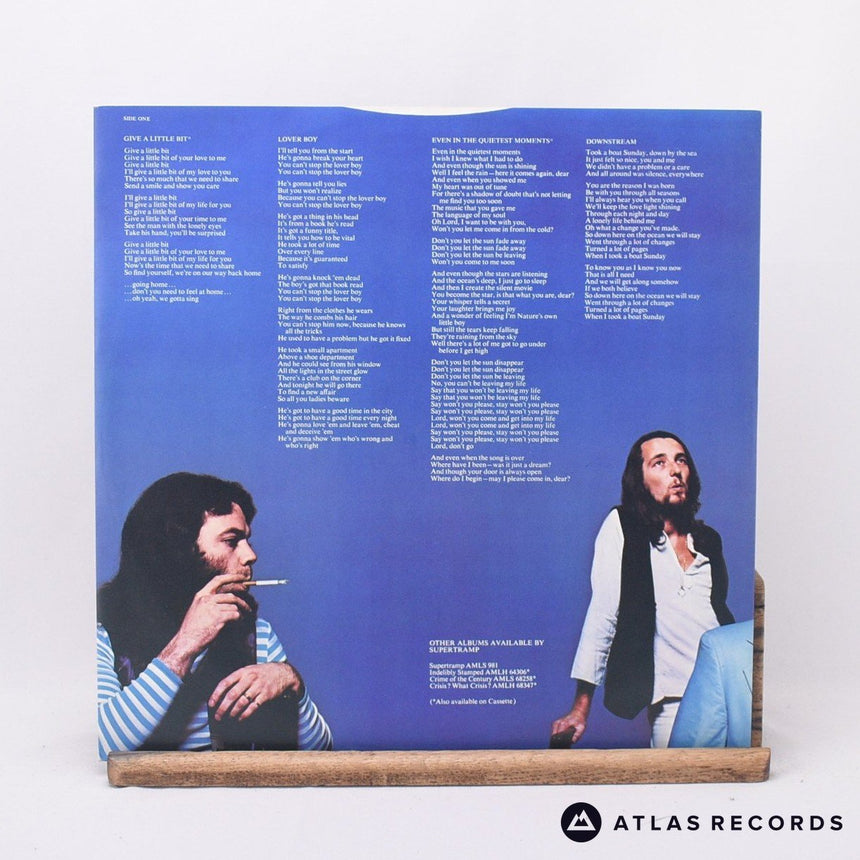 Supertramp - Even In The Quietest Moments... - A3 B2 LP Vinyl Record - VG+/VG+