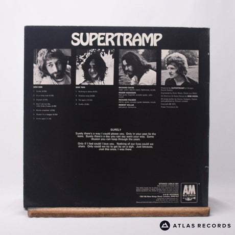 Supertramp - Supertramp - Reissue A-3 B1 LP Vinyl Record - VG+/VG+