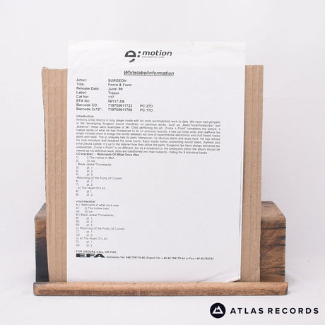 Surgeon - Force & Form - Misprint 2 x 12" Vinyl Record - EX