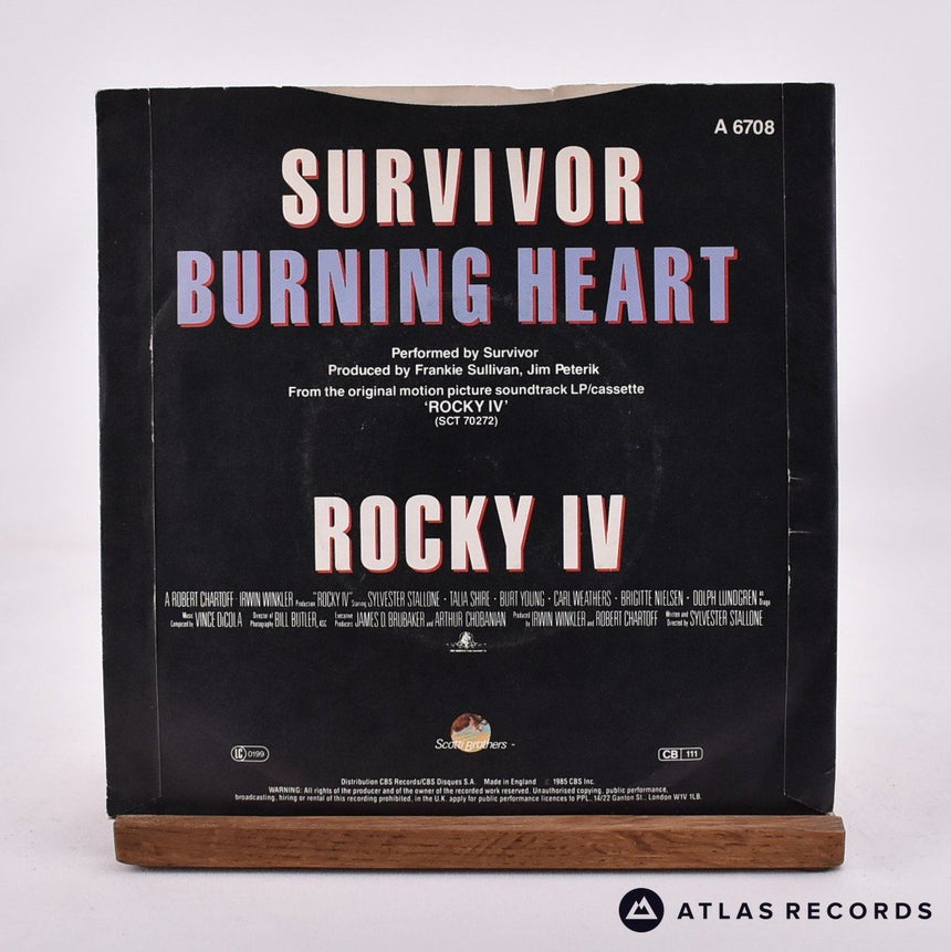Survivor - Burning Heart - 7" Vinyl Record - VG+/EX