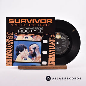 Survivor Eye Of The Tiger 7" Vinyl Record - Front Cover & Record