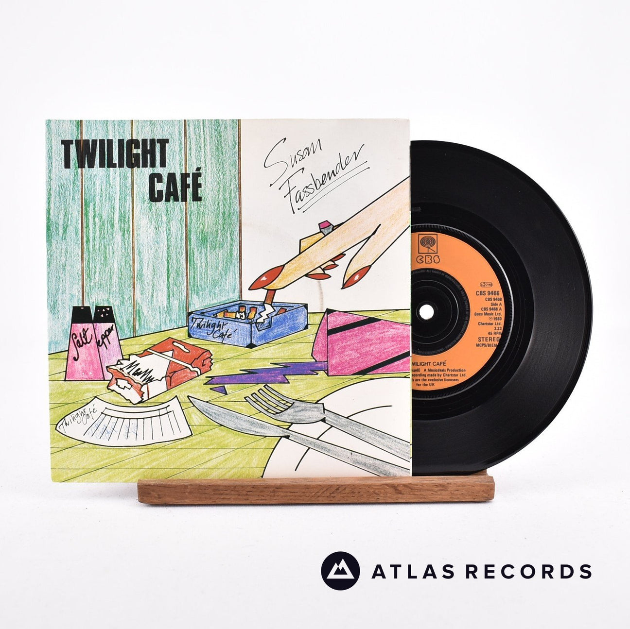 Susan Fassbender Twilight Café 7" Vinyl Record - Front Cover & Record