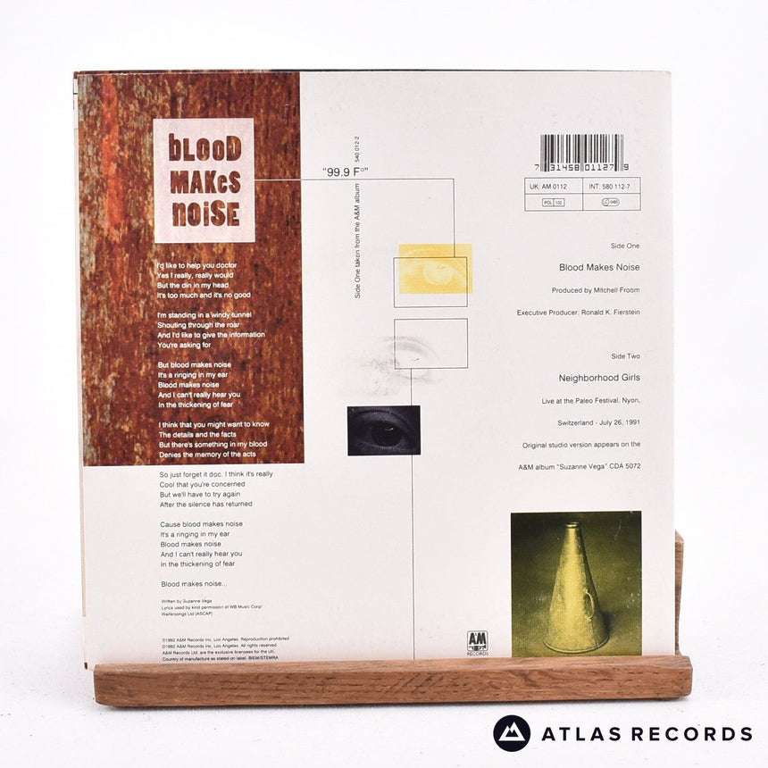 Suzanne Vega - Blood Makes Noise - 7" Vinyl Record - VG/VG+