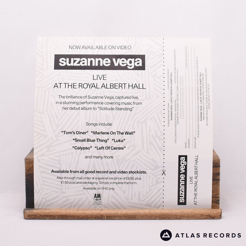 Suzanne Vega - Solitude Standing - Insert LP Vinyl Record - EX/EX