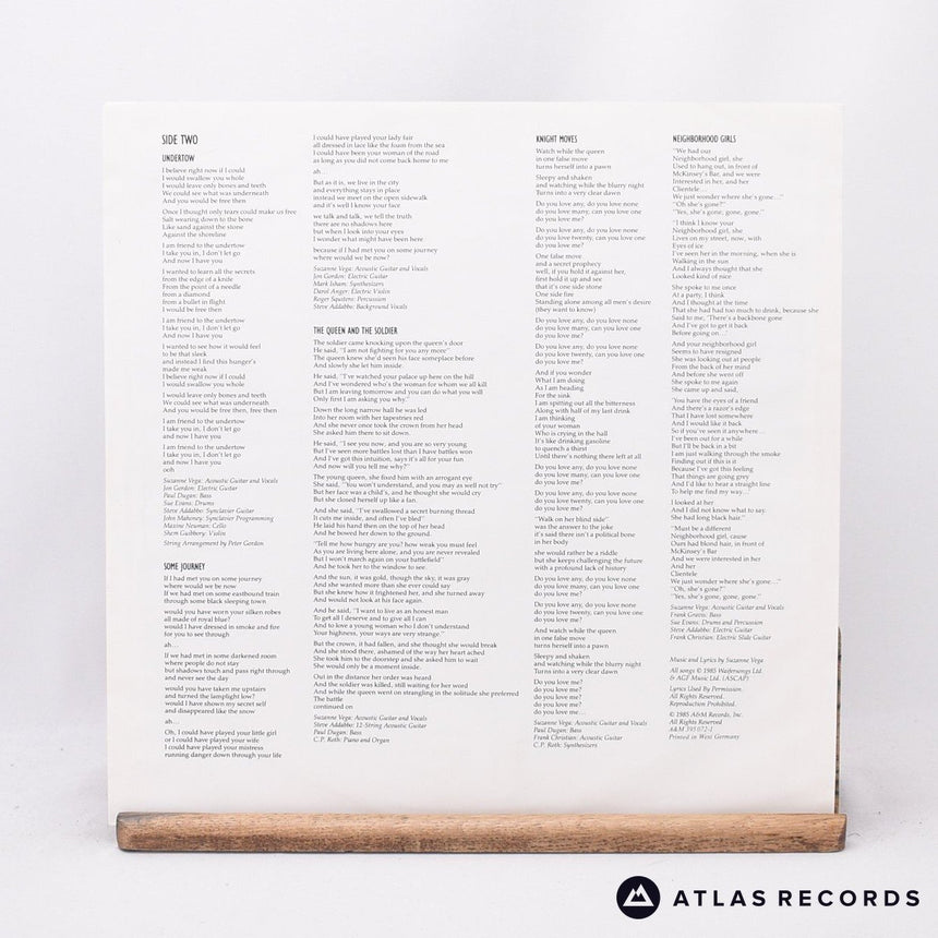 Suzanne Vega - Suzanne Vega - LP Vinyl Record - EX/VG+