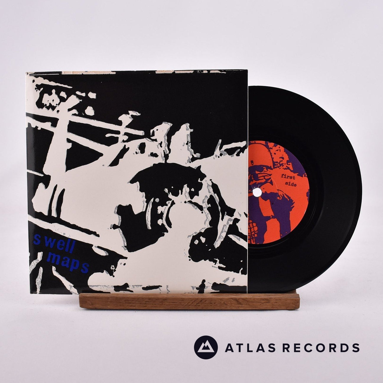 Swell Maps Let's Build A Car 7" Vinyl Record - Front Cover & Record