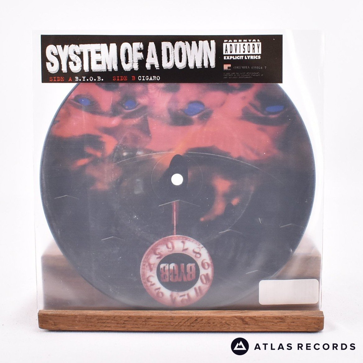 System Of A Down B.Y.O.B. 7" Vinyl Record - Front Cover & Record