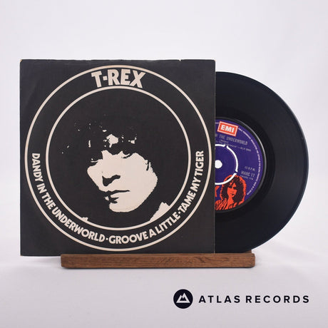 T. Rex Dandy In The Underworld 7" Vinyl Record - Front Cover & Record