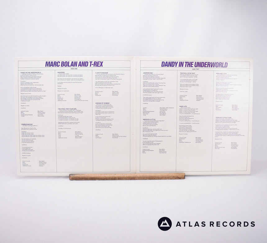 T. Rex - Dandy In The Underworld - Reissue Gatefold LP Vinyl Record - EX/EX