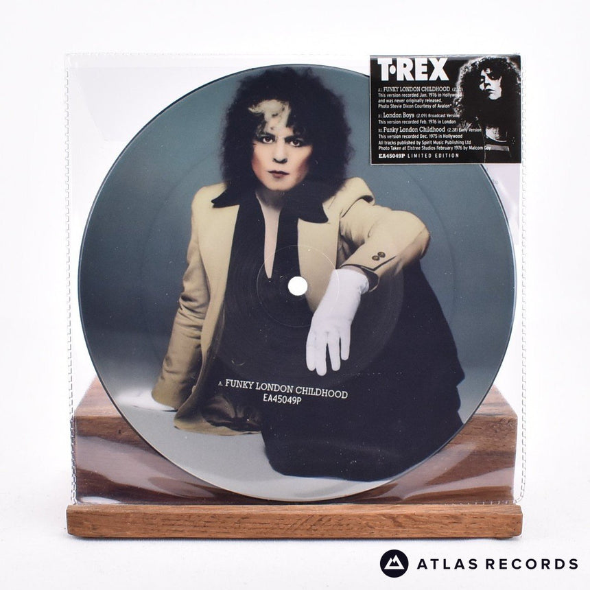 T. Rex Funky London Childhood 7" Vinyl Record - Front Cover & Record
