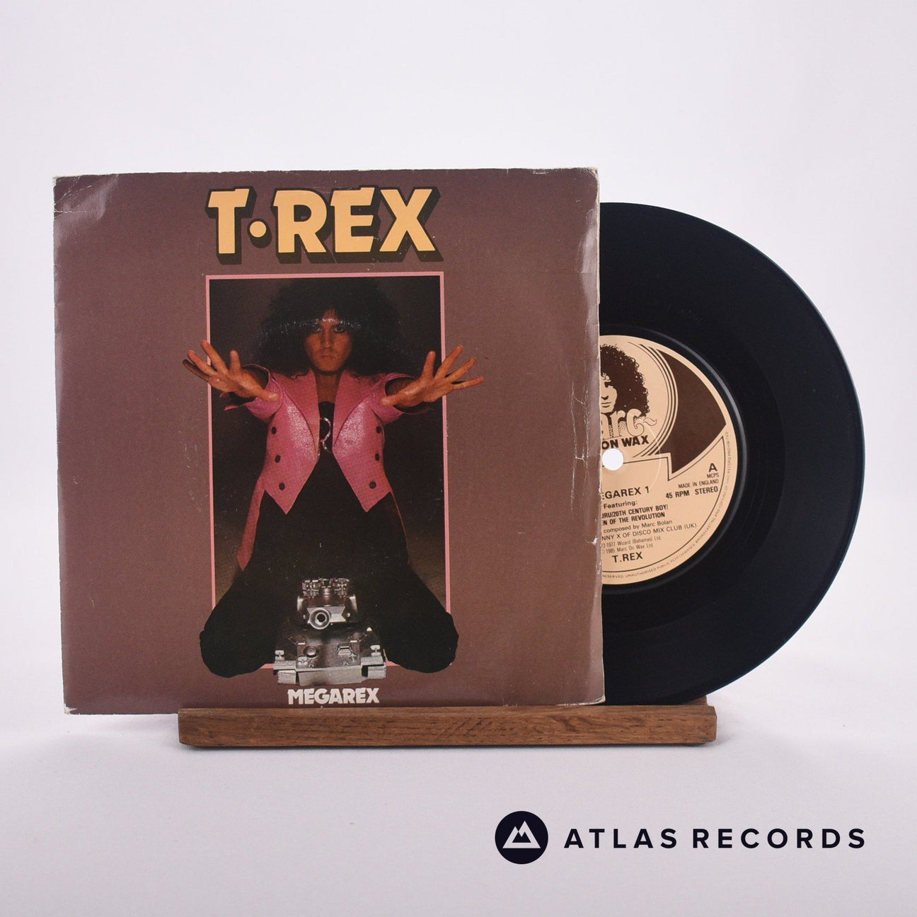 T. Rex Megarex 1 7" Vinyl Record - Front Cover & Record