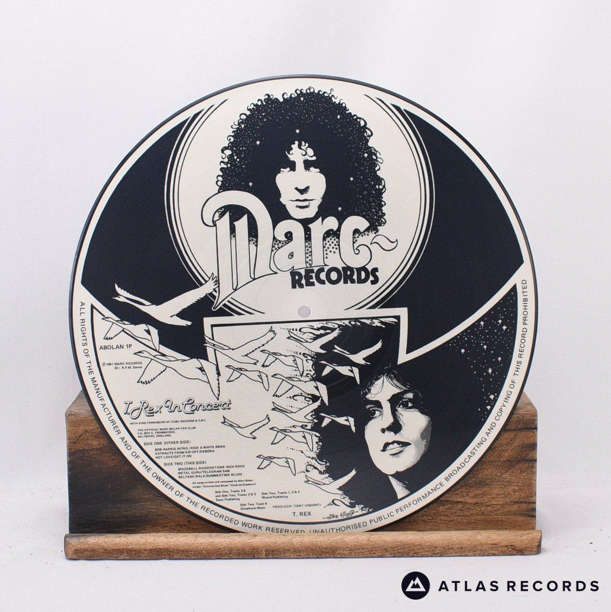 T. Rex T. Rex In Concert LP Vinyl Record - In Sleeve