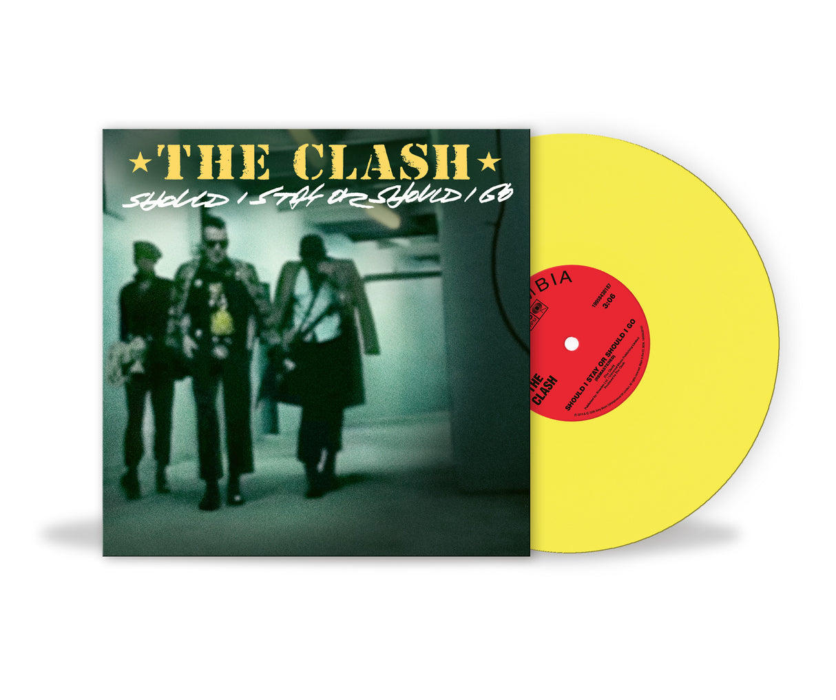 The Clash - Should I Stay Or Should I Go - Sunshine Yellow 7" Vinyl Record