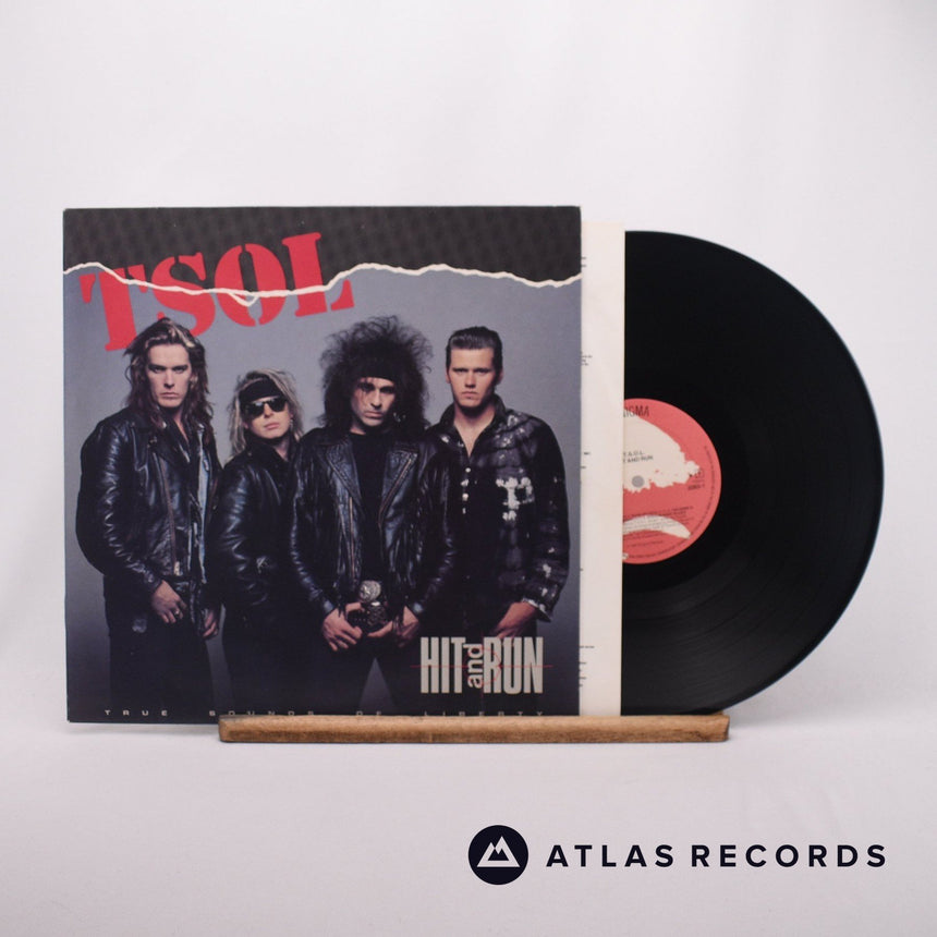 T.S.O.L. Hit And Run LP Vinyl Record - Front Cover & Record