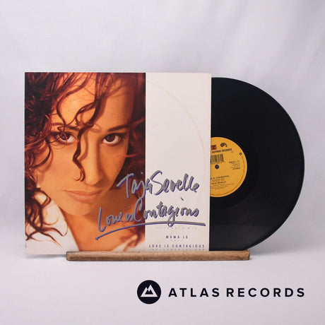 Taja Sevelle Love Is Contagious 12" Vinyl Record - Front Cover & Record