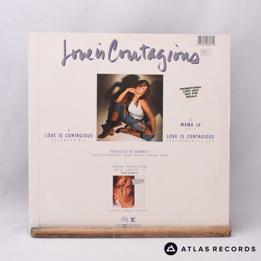 Taja Sevelle - Love Is Contagious - 12" Vinyl Record - VG+/VG+